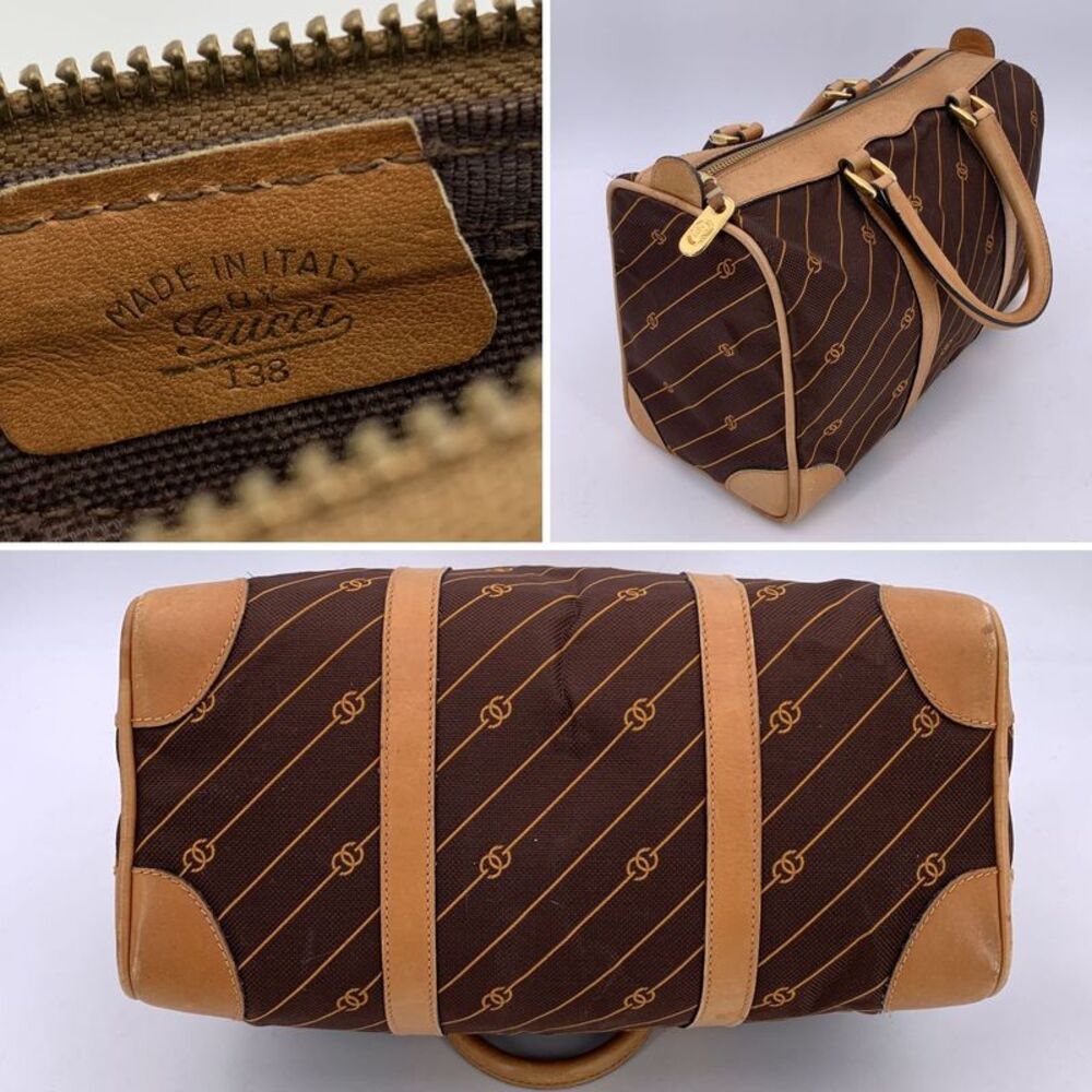 Gucci Vintage Cloth Handbag Boston - Picture 4 of 6